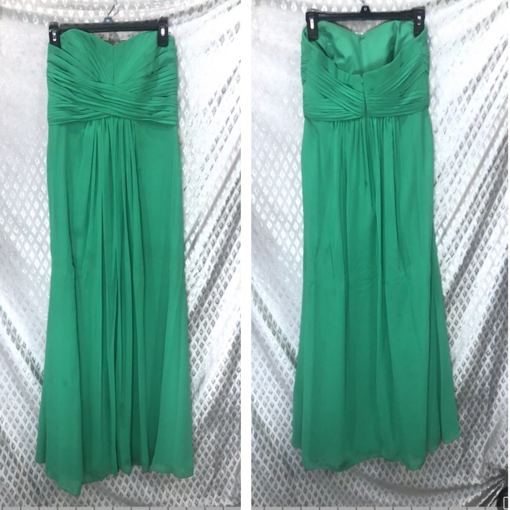 David’s Bridal Green Bridal Prom Dress